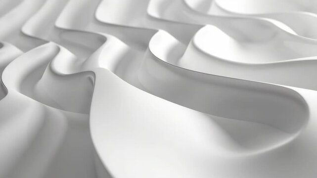 A stunning time-lapse of a dynamic, wavy art piece with smooth transitions and flowing forms.
