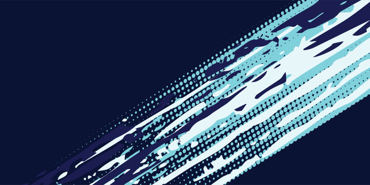 Abstract geometric ice car livery wrap background vector design blue rebel grunge flame, lightning, thunder, claw art racing speed , pattern spikes arrow dragon sporty esport gaming banner
