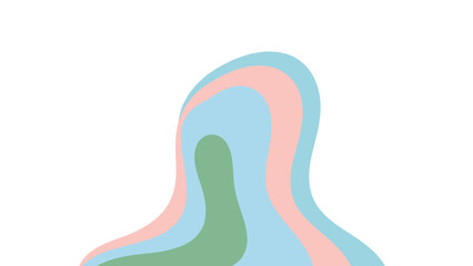 Abstract Colorful Shape with Smoothed Edges.