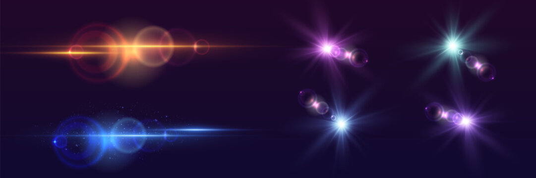 Lens flare and lighting effects