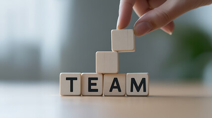 Building a successful team, brick by brick! Each member adds value, stacking strengths for growth. Collaboration fuels progress, elevating the team to new heights of achievement.