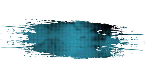 Fototapeta premium Vector Grunge Halftone Brush Stroke Collage Element Banner Crumpled Paper Texture Transparent Title Card Background