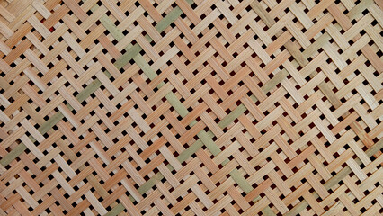 Fototapeta premium Close up view of Bamboo Mat