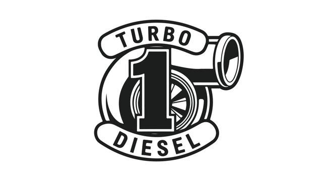 Turbo Diesel 1 Logo - Automotive Performance and Power logotypelogoicon.
