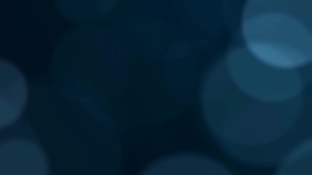 Dynamic blue bokeh light transitions in motion for ambient backgrounds