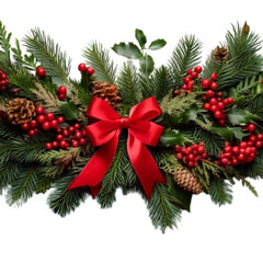 Blue and Teal Christmas Ornaments Hanging in Vertical Line Arrangement, Isolated on White  