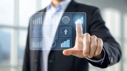 Minimalistic Finance Dashboard with Touch Gesture Interaction