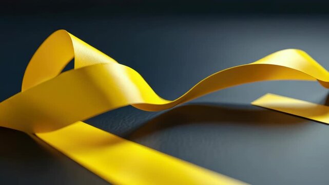 A bundle of yellow ribbons.