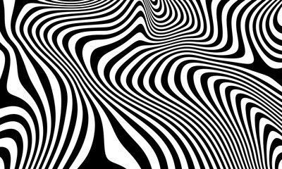 Modern abstract black wave lines on transparent background. Overlay background PNG illustration