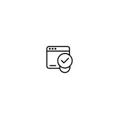 Verified-icon-make-a-very-nice-line-art-Vector Illustration.