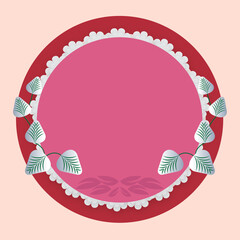 vector illustration of card design background with circles