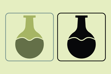 Flask icon. Suitable for medical projects. Solid icon, perfect for UI, mobile apps, websites, presentations, and infographics. Fully editable and optimized for digital and print use