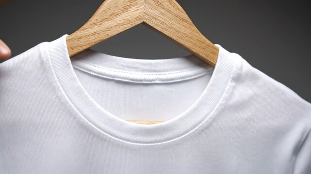 blue t shirt on white