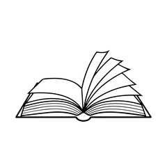 Open book with pages fanned out