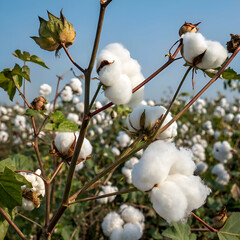 cotton buds on a branch