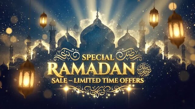Stunning Special Ramadan Sale Video Background Template