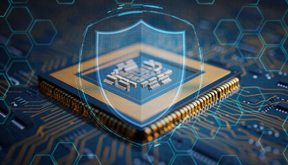 Quantum Computing Processor with Digital Security Encryption Shield