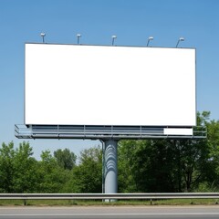 Obraz premium Blank billboard, isolated on white background