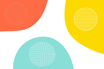 Abstract pop art background with wave pattern. geometric Vector pattern. Color wave template and presentation design