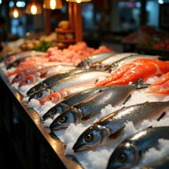 Diverse Seafood Species Consumer Awareness Culinary Choices Guide Visuals