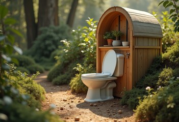 Earthy Raw Alternative Toilet Solutions Eco-Friendly Functionality for Modern Sanitation