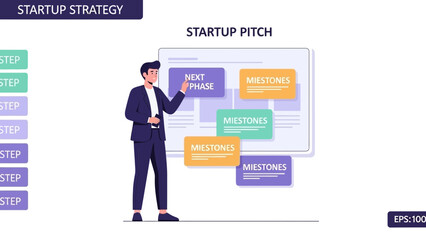 Business Startup Strategy Presentation with Milestones and Next Phase Planning