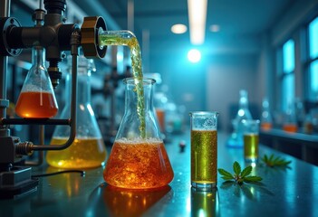 Enchanting Biofuel Production from Renewable Biomass in a Laboratory Setting with Bright Equipment and Nourishing Materials