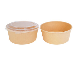 empty white square paper delivery food box isolated on white background.