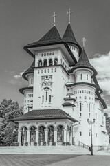 Obraz premium City Architecture, street photo -Black and white photos, monochrome photos – Europe, Eastern Europe