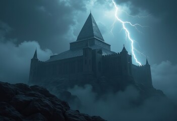 Resilient Structure Against Storms Dynamic Architectural Form Weatherproof Fortress Shielding