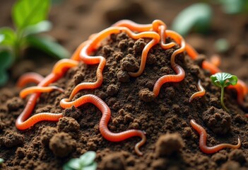 Rich Compost Pile Bursting with Organic Decomposing Matter and Earthy Textures