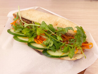 バインミー ベトナム料理のサンドイッチ