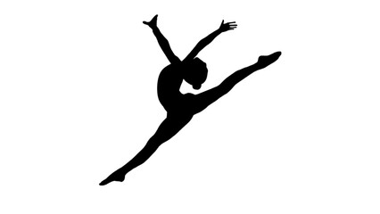 silhouette of a ballet dancer