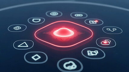 Centralized digital interface with multiple icons