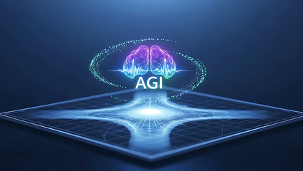 Illuminated brain with agi insight