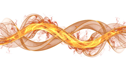 An abstract floral background vector illustration featuring a tangled heap of colorful elastic rubber bands and metallic gold wires isolated on a white object