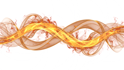 An abstract floral background vector illustration featuring a tangled heap of colorful elastic rubber bands and metallic gold wires isolated on a white object