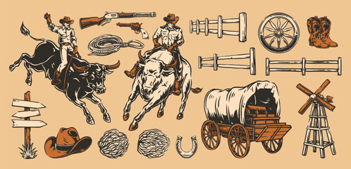 Cowboys and western elements