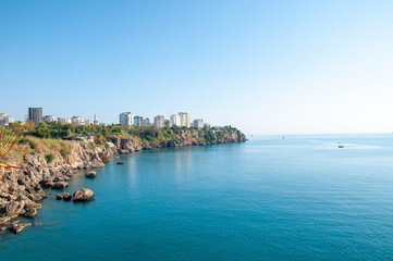 A beautiful view from the beaches of Antalya.