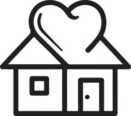 50 Home Love Heart House Icon Set Bundle