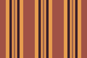 No people pattern fabric texture, repeat background vertical seamless. Template lines stripe textile vector in red and orange colors.