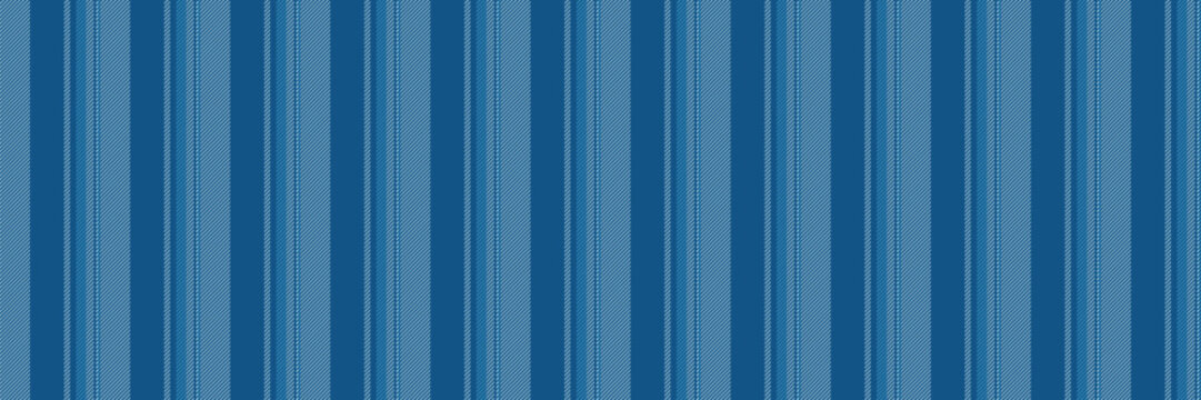Sld-fashioned background vector fabric, internet lines vertical seamless. Bibre texture stripe textile pattern in cyan and light colors.