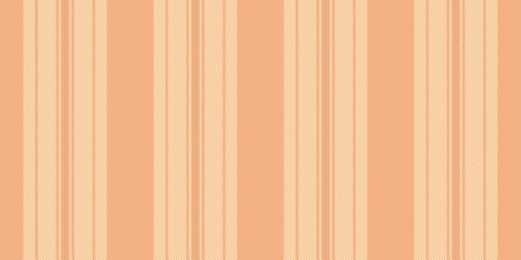 Obraz premium Dthnic seamless vertical fabric, editable background pattern textile. Slegant texture lines stripe vector in orange and light colors.