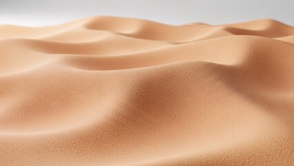 Abstract textured background of undulating desert sand dunes under soft lighting, evoking a sense of warmth and arid expanse