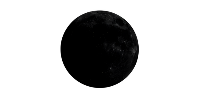 Dark and mysterious abstract shape with textured surface isolated on transparent background - Powered by Adobe