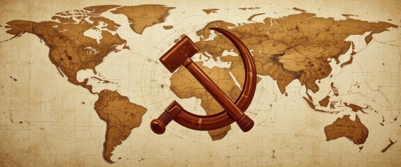 Grunge world map with russian ruble symbol on it Generative AI Grunge world map with russian ruble symbol on it Generative AI