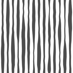 Seamless Wavy Stripe Pattern Background with Hand Drawn Vertical Lines. Minimal Abstract Texture for Wallpaper, Textile, Fabric, Modern Design. Trendy Striped Patterns Collection. Vector Illustration