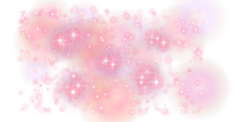 Pink sparkly glitter background with shimmering stars, isolated on transparent background