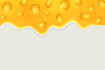 Smooth yellow and orange gradient illustration depicting a melted cheese texture