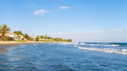 Wild beach near Perivola. Cyprus.